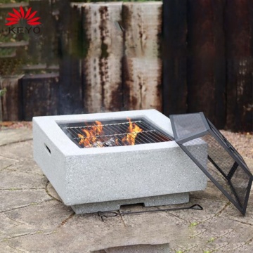 Outdoor Patio Fire Bowl Metal Modern Wood Burning Garden Outdoor Firepit Fire Pit With Mesh