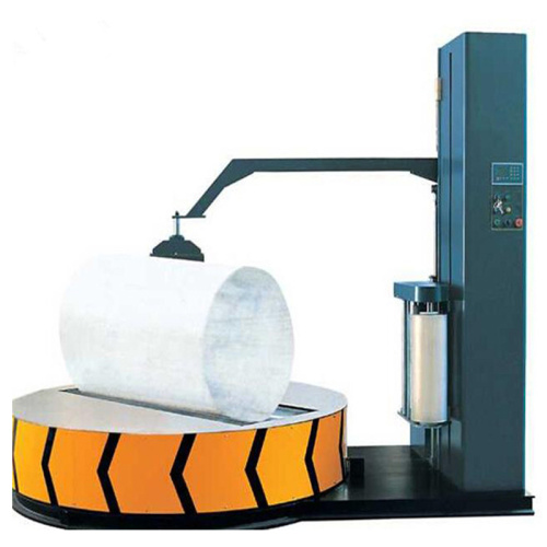 Máquina de embrulho de filme de rolo de rolo de carretel com padrão exportado