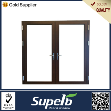 2014 hot selling products powder coated aluminium 60 series thermal break glass swing door