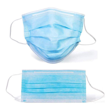 Masque médical non tissé jetable de masque facial de 3ply avec des boucles d&#39;oreille