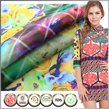 New design Oeko-Tex Standard 100 Digital printed Stretch micro satin fabric