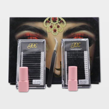 2-Box Mink Lashes & Glue Kit with Tweezers