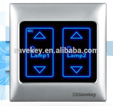 High quality LED indicator 1gang/2 gang CE/ISO9001/CQC PC/metal frame smart home automation