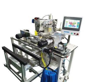 ZY600-35XBDA High Efficiency Automatic Sewing Machine for T-Shirt Bottom Hemming