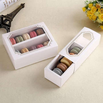 Cake gift paper box with window