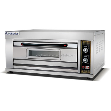Professional 1-Deck 2-Tray Electric Oven for Bread and Pizza - Temperature Settings