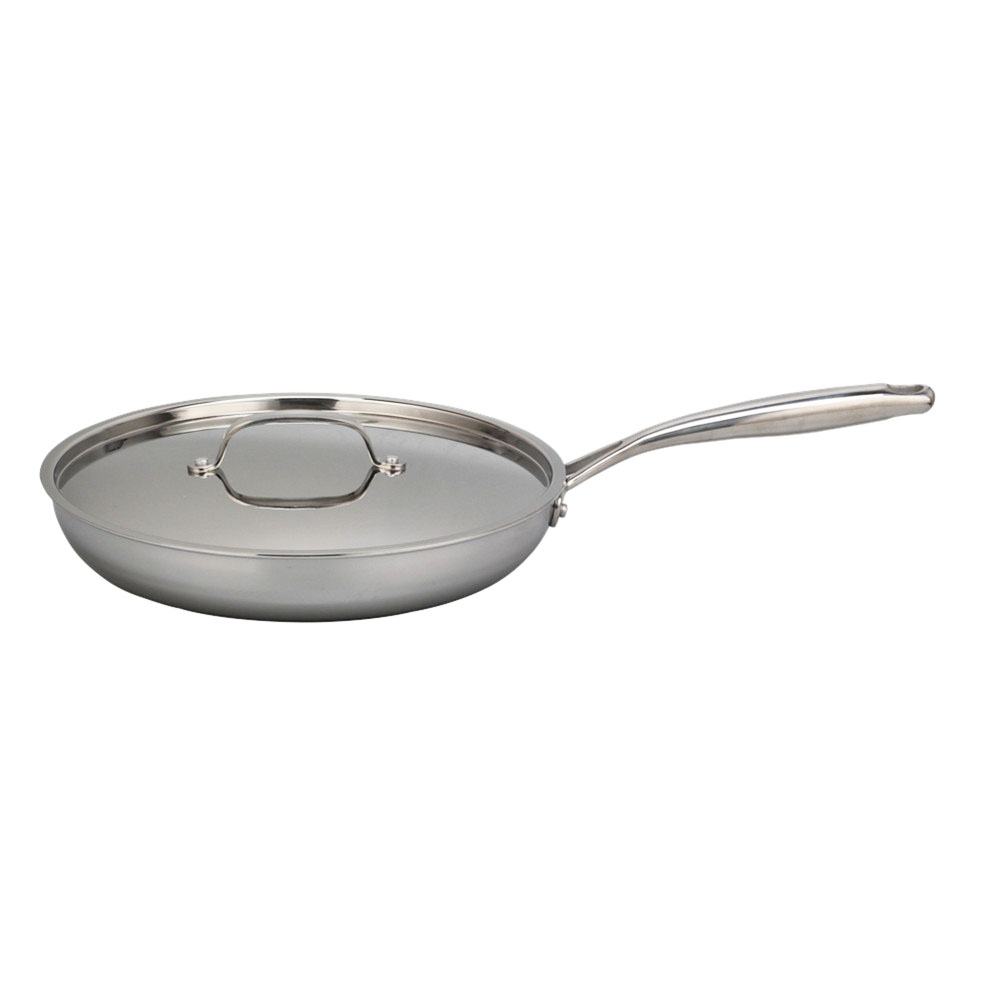 Stanton Trading 9 Tri-Ply Stainless Steel Induction Ready Fry Pan with Hollow Handle and Hanging Hole, 9 inch -- 1 per Each