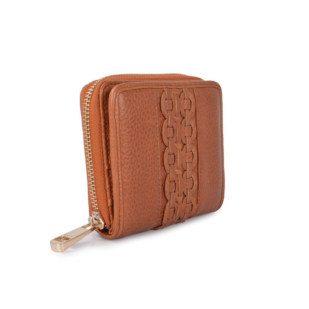 genuine leather woman hand wallet