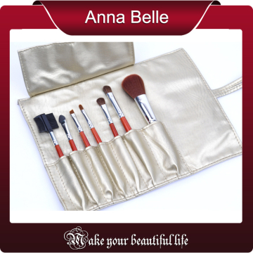 2016 best seller 7pcs travel set makeup brush rolls