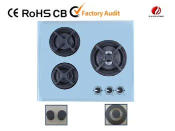 cast iron tempered glass gas stove