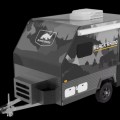 Windproof and rainproof offroad rv hybrid remolque camper