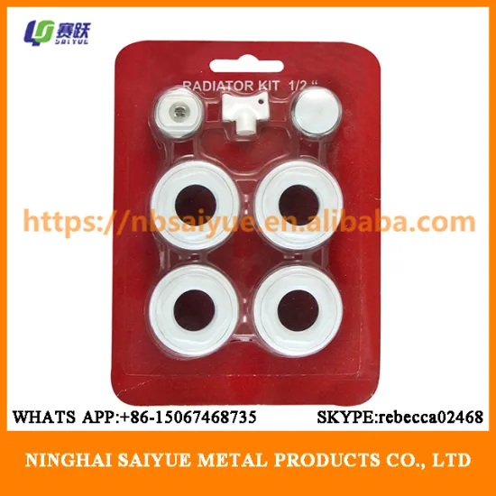 Aluminum radiator suit (7 sets)(Hanger,reducer,air vent ,plug,key)