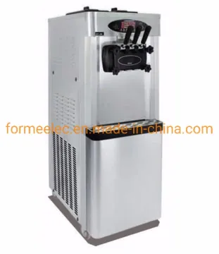 Floor Stand 22L~25L Tri-Nozzle Ice Cream Machine Soft Ice Cream Maker