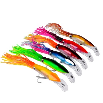 Hoogwaardige levensechte octopus inktvis Vis Lure - 14 cm 40 g, 6 kleuropties
