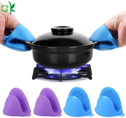 Silicone Funny Pink Oven Mitts