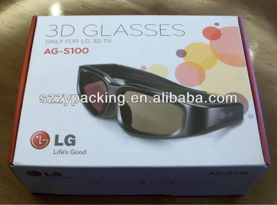 foldable corrugated paper glasses box