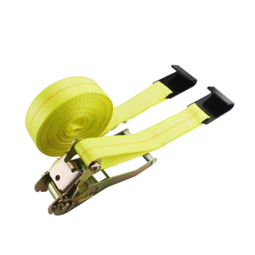 Flat Ratchet Strap 50mm Heavy Duty Cargo Tie Downs with Flat Hooks