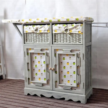 Vintage Wood cabinet with ironing board