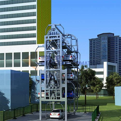 Elevated Rotary Parking System for Garage