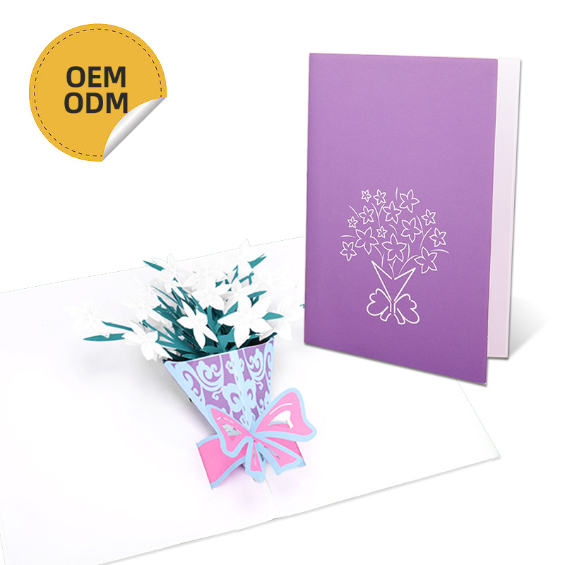 Floral Bouquet Pop Up Greeting Card