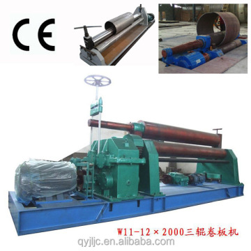3 Roll Sheet Metal Bending Machine W11-12X2000
