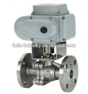 Flange ball valve regulating electric ball valve
