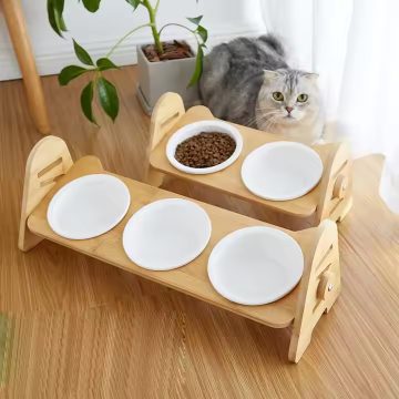 Adjustable Elevated Pet Dog Bowl Stand for Neck Care and Feeding