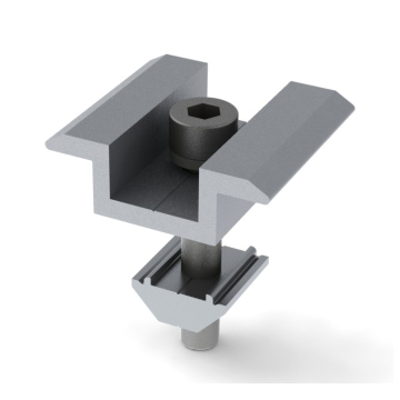 China Factory Aluminium Mid End Clamp for Solar Panel Mounting Brackets