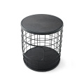 black round unique side table