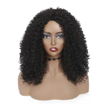 X-TRESS Wholesale Price Kinky Curly Synthetic Hair Wig Middle Part Long Machine Made Cheap Wig For Women Glueless Synthetic Wig