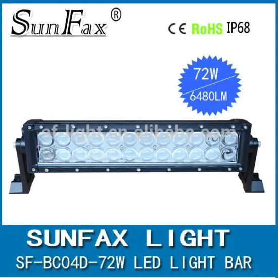 Newest!!!LED Offroad Driving Lights 4D 72W 13.5inch C REE led light bars, off road bar lights for 4WD UTV ATV Trucks Tractors