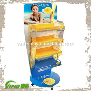 display racks and stands , sun block cream display rack , display stand for sunscreen ,