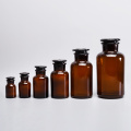 Amber Transparent Laboratory Reagent Bottle