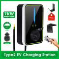 7KW 1Phase Type2 شاحن EV (APP وRFID)