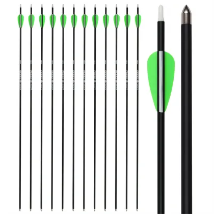 The carbon arrow used in the recurve bow