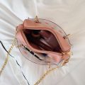 2022 Модные розовые конфеты Прозрачные женские пляжные желе с железопроницаемыми женскими наборами сумочки