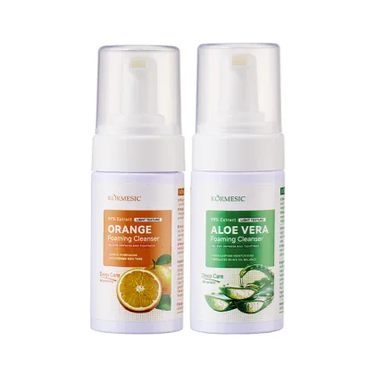 MIDUO Factory OEM 100ML Aloe Vera Orange Deep Skin Oil Cleanser and Foam Cleanser for Sensitive Skin
