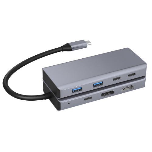 Aluminium 4-in-1 USB Type C Hub-adapter