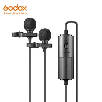 Godox LMD-40C Clip-on Condenser Lavalier Microphone for Smartphones and Cameras