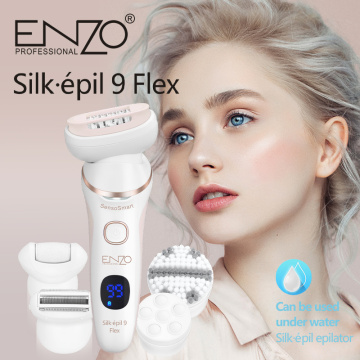 ENZO 4-in-1 Women's Electric Shaver Kit | Underarm, Bikini, Body & Face Hair Trimmer