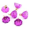 Glass Charms Lotus Shape Pendant