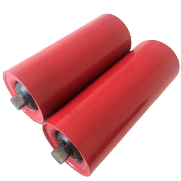 Waterproof Q235 Steel Idler Roller with Deep Groove Ball Bearing for Belt Conveyor