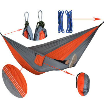 Durable Nylon Fabric Hammock for Adult Camping and Travel