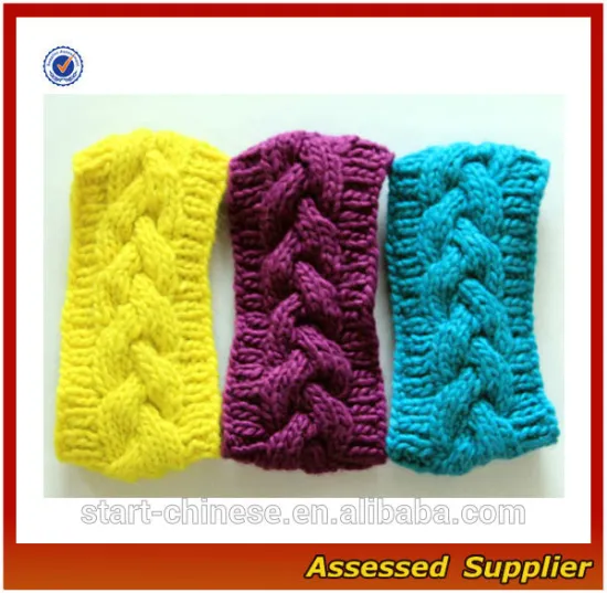 XY139/ Cable knitted 100% acrylic headband for women/ cheap knit headband wholesale