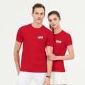 T-shirt a manica corta a collo rotondo logo personalizzato