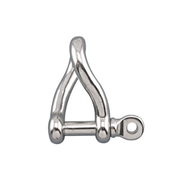 Dee Shackle Twisted 316 en acier inoxydable