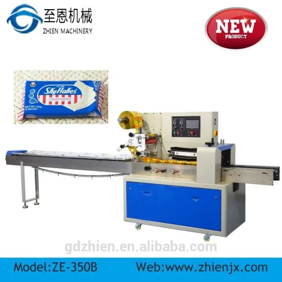 Hot sale ZE-350B Automatic snack packing machine for packing all kind of ice lolly/biscuit/bread/bakery/candy/cake