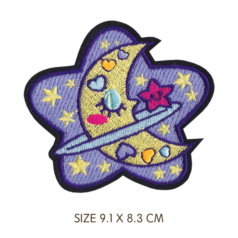 Moon Embroidery Patch