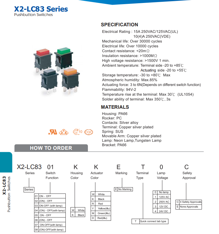 Momentary Push Button Switch