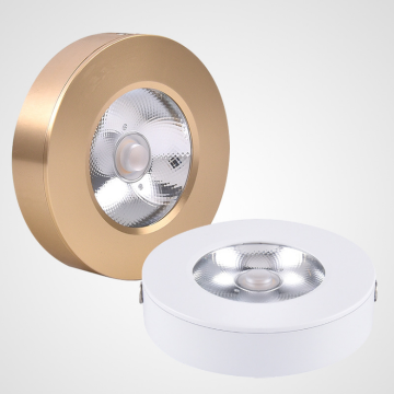 Extra Slim Pocket Size Anti-Glare Round COB LED Surface Mounted Spotlight